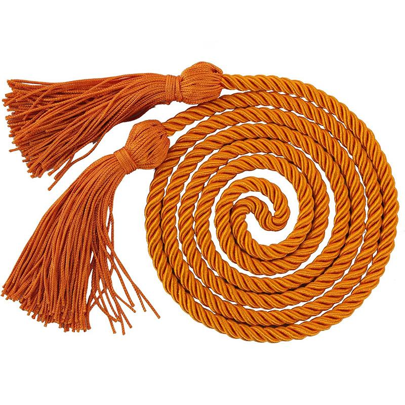 170CM Graduation Honor Cord Double Fringe Tassels Long Rope for Academic Ceremony Student Outfit Party Accessory