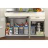 Inomata Chemical Under-Sink Storage with Casters, Clear, 1230