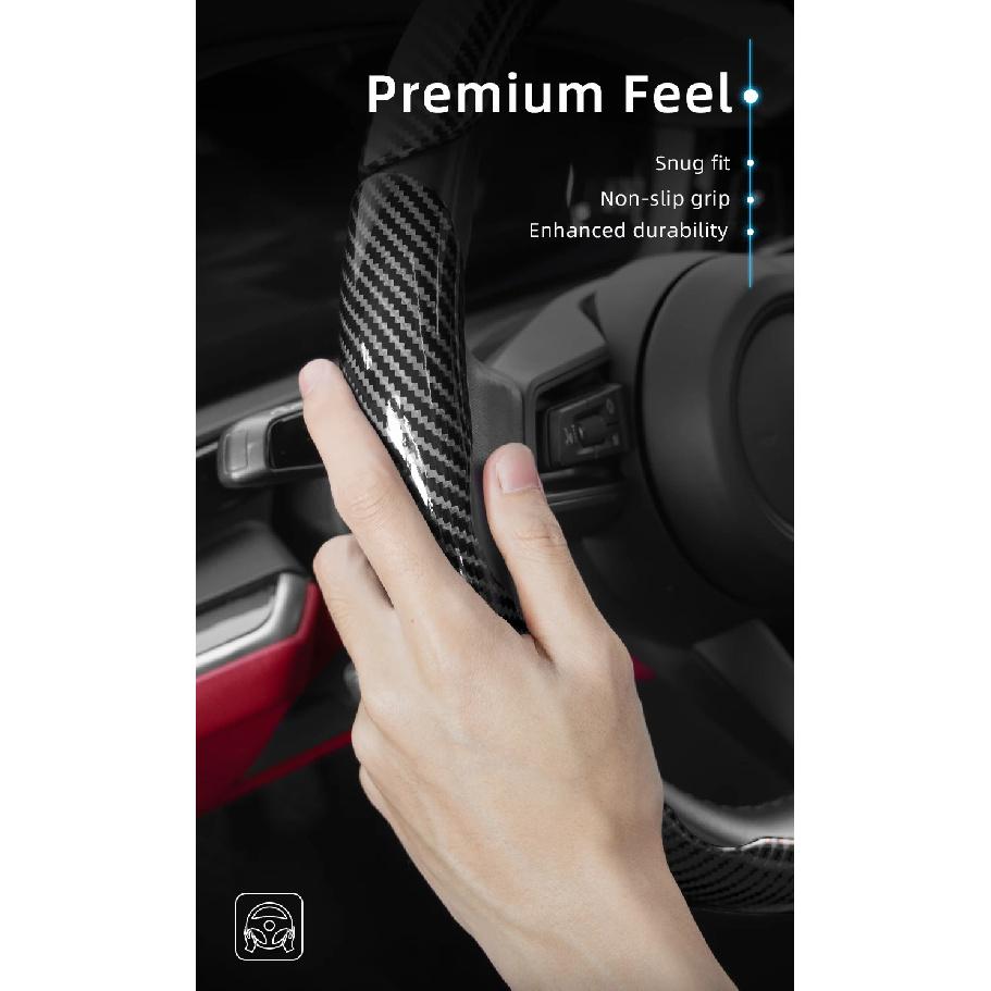 Suitable for Lexus Carbon Fiber Texture Steering Wheel Cover with Segmented Quick-Release Design, Durable, for Models Such as Rx Nx Es Gx Lbx Ux Is