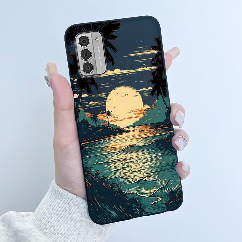 Чехол для Nokia G42 G310 5G Корпус Роскошный Милый Кролик Любовь Смешной Мультяшный Мягкий Силикон Черный ТПУ Защитный Чехол для Телефона Задняя Крышка