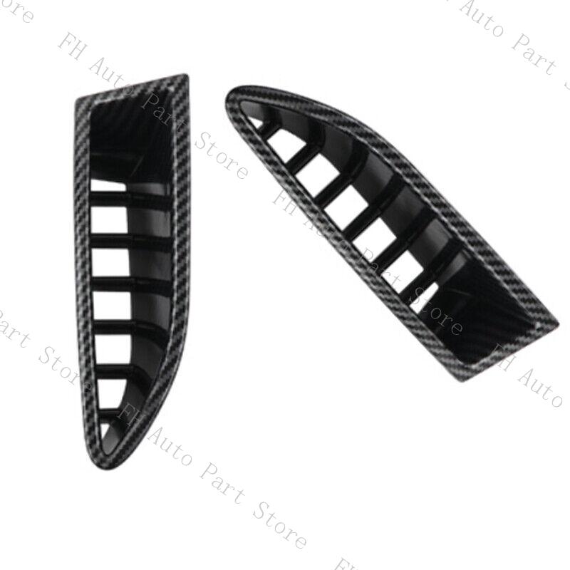 2PCS For Nissan Rogue X-Trail XTrail T33 2025 2025 2025 Chrome Carbon Fiber Front Bumper Trim Air Vent Outlet Grille Cover