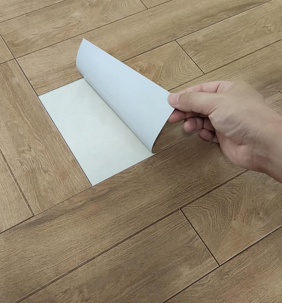 Напольная плитка из искусственной кожи под дерево, виниловые наклейки на пол, водонепроницаемая наклейка на пол для ванной комнаты, кухни, спальни, толщина 0,93 мм