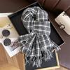 Winter Women Men Lattice Imitation Cashmere Scarf Wrap Autumn Winter Thick Fashion Warm Scarf Shawl Unisex Tassel Hijabs Scarves