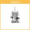 Scarf Sitting Posture Baby Elephant Cartoon Plush Keychain Pendant For Gift Kids