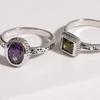 Brilliance Amethyst + Peridot Set Ring