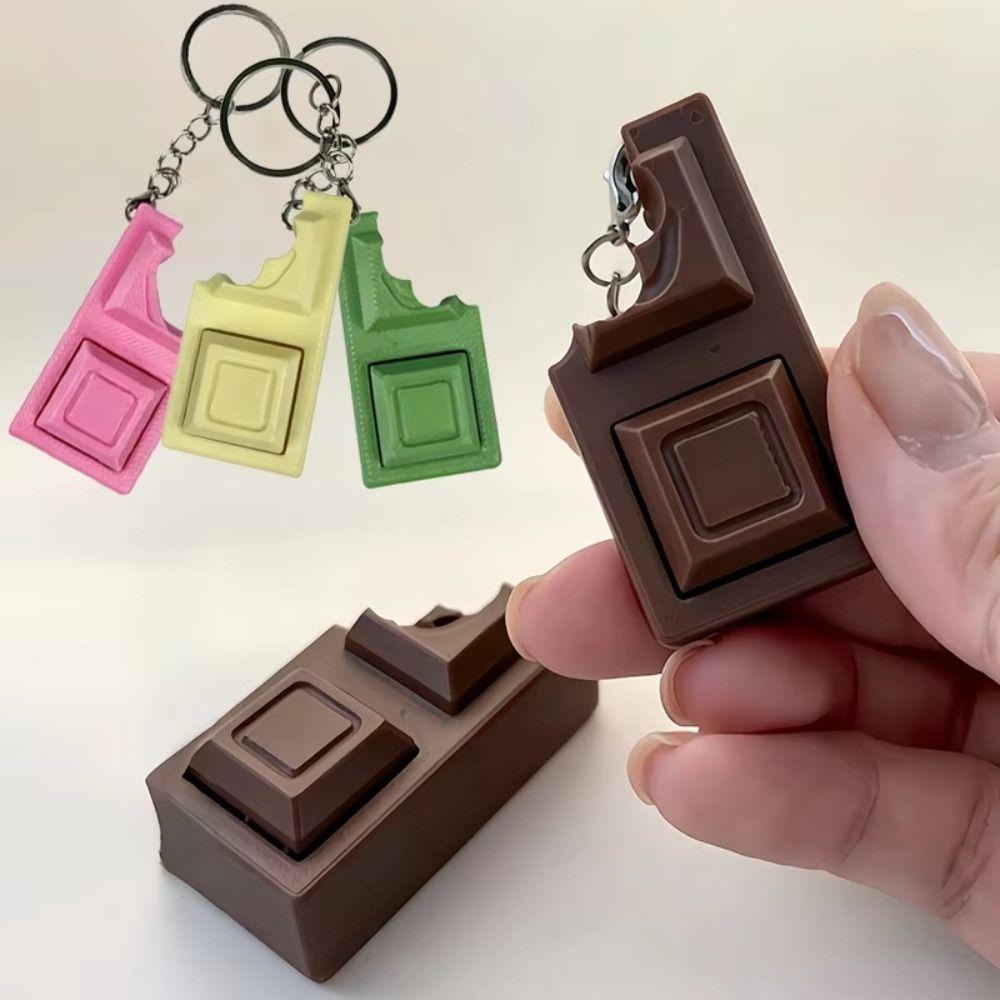 3D Printed Keyboard Fidget Toy Chocolate Design Fidget Keychain Fidget Play