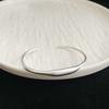 100% Solid 925 Sterling Silver Metal Bracelet for Women Men Gold Color Handmade Simple Bracelet Birthday Gift S-B451