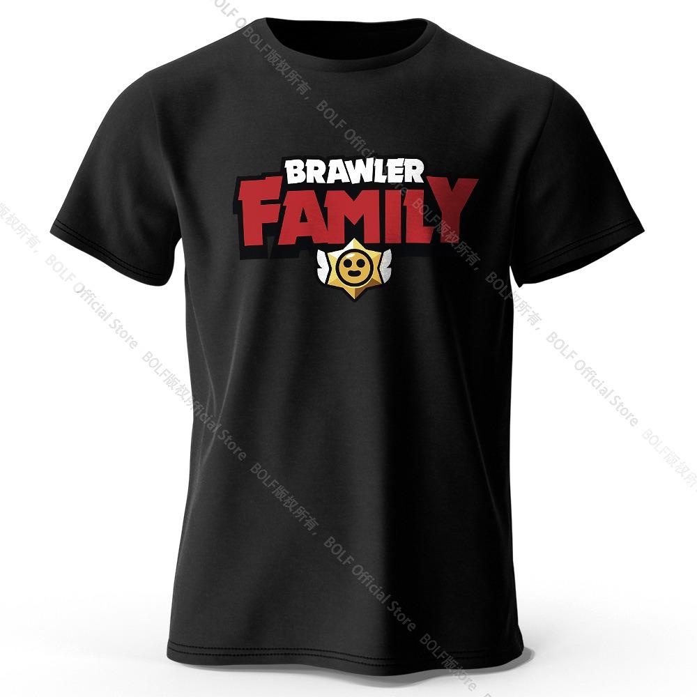 Men's Brawler Family Printed T-shirt Oversized Retro Graphic T-shirt Wrestling Streetwear for Women's Summer Tops