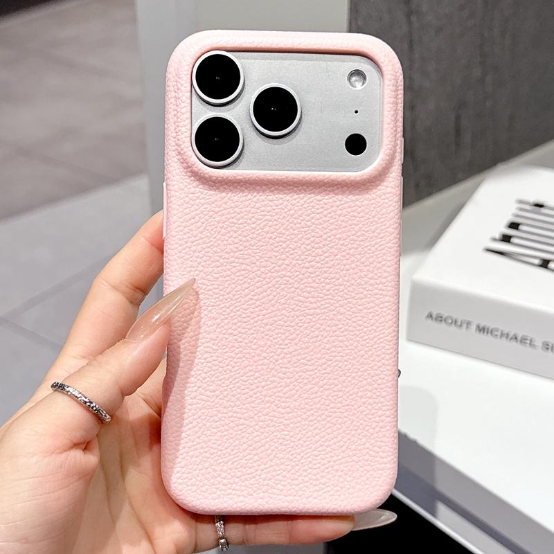 Luxury Leather Texture Soft Phone Case For For Iphone 11 12 13 14 15 16 17 Pro Max Plus Air Shockproof TPU Bumper Back Cases Cover