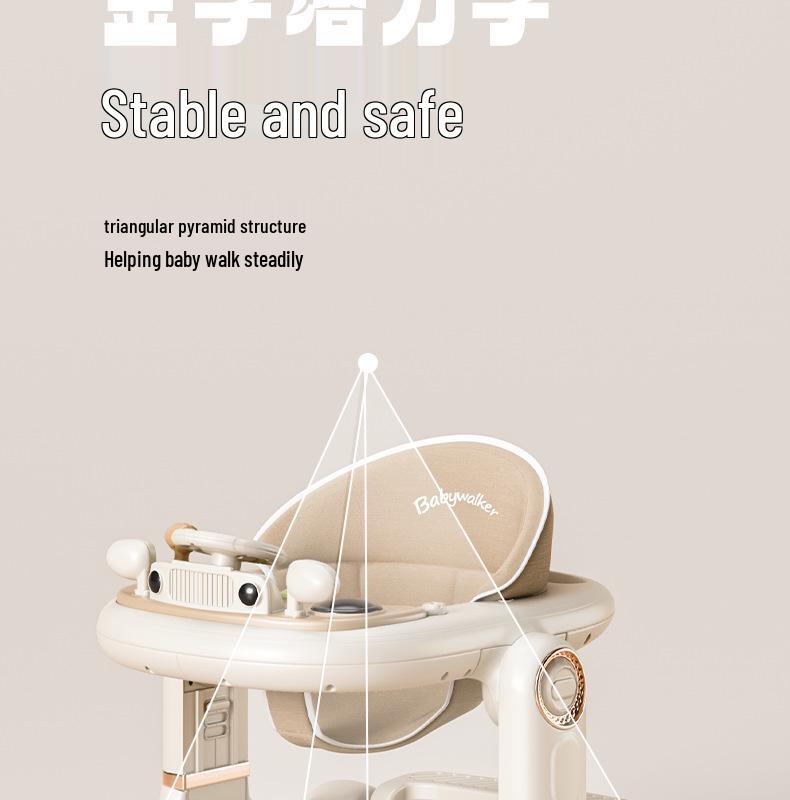 Детские ходунки-каталка «Два в одном» для мальчиков и девочек - Нескользящая, защита от опрокидывания