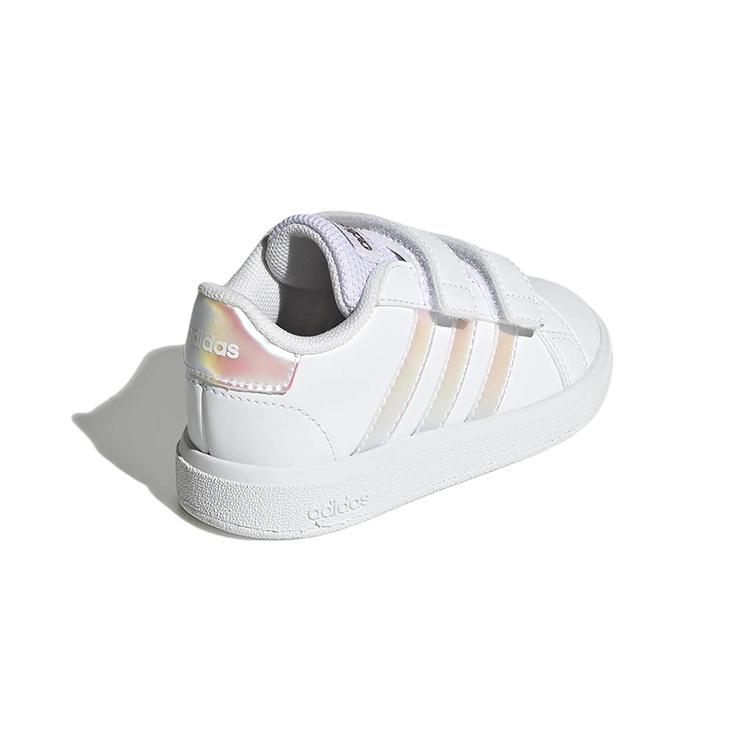 (TD) adidas Grand Court 2.0 'White Iridescent' Baby GY2328