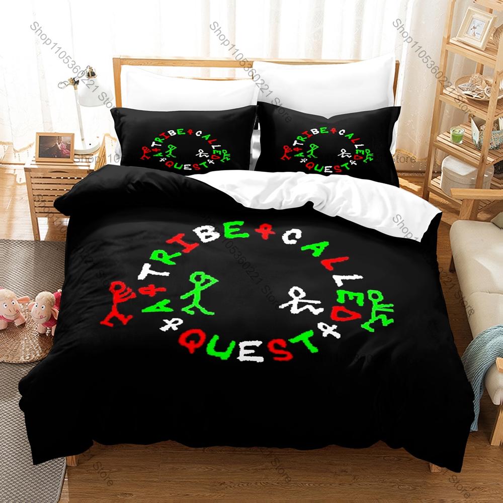 Постельное белье с принтом A Tribe Called Quest, новый мягкий дышащий пододеяльник и наволочки, домашняя спальня, постельные принадлежности