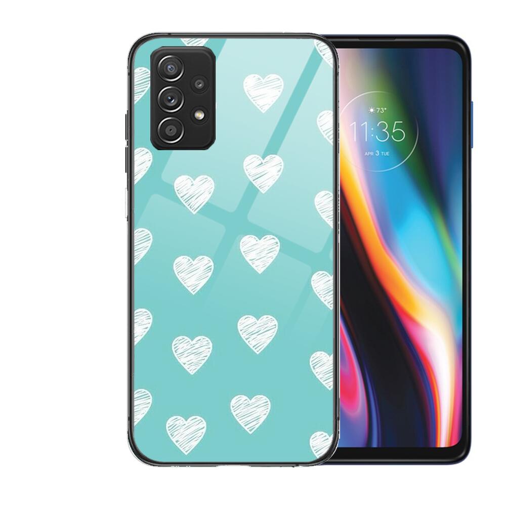 Чехол из закаленного стекла с сердечком для телефона Samsung Galaxy A51 A71 A60 A70S A70 A80 A21S A41 A20E A50 A30S 5g A32 A40S A20S plus