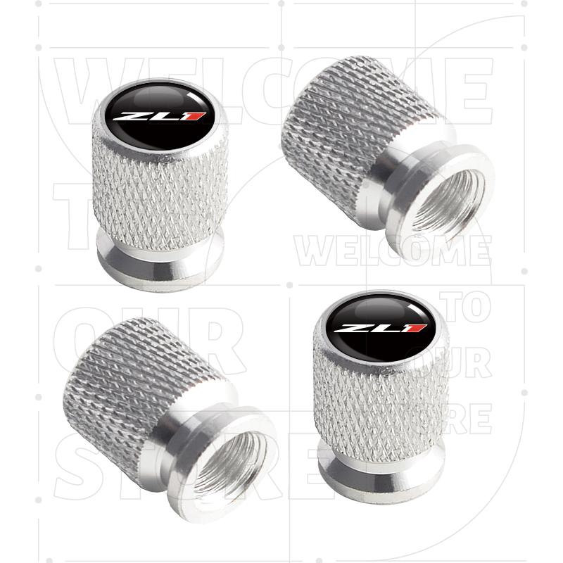 For Chevrolet ZL1 Comaro Captiva Hornet Malibu LOGO 4pcs Car Wheel Tire Valve Aluminum Caps Tyre Stem Covers Airdust Waterproof