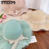 Bow Summer Lace Hat Beach Straw Hat Beach Hat Brim Sun Protection Vacation Sun Hat Sun Hat