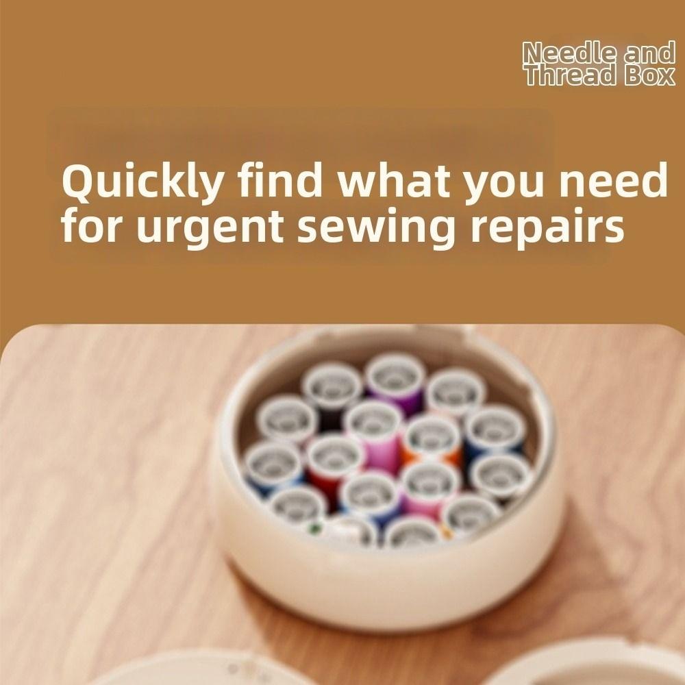 Новая портативная коробка для хранения ниток и иголок, удобная, большая вместимость, органайзер для рукоделия и ремонта одежды в общежитии