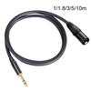 1/4 дюйма TRS — XLR 1/4 дюйма, балансный черный межблочный кабель