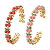 Cherrys Designs Браслет на запястье Медный эластичный браслет для девочек и подростков Модный весенний аксессуар