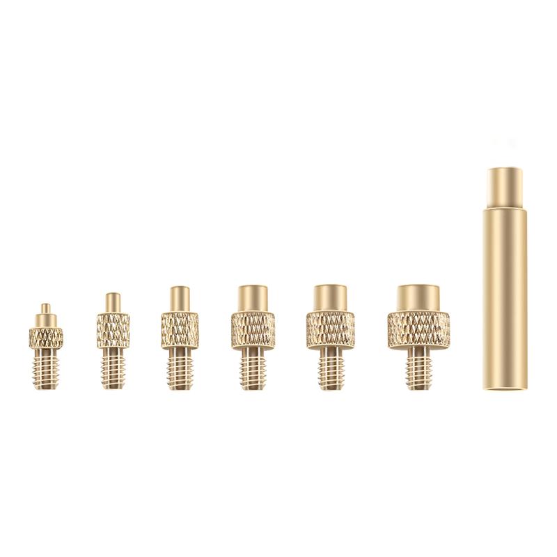 Нагревательная вставка Гайка Железный наконечник M2 M3 M4 M5 M6 Резьбовой встраиваемый комплект Инструмент для нагревательной вставки