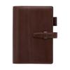 Bible Size Bridle Leather Ring Diameter 20mm System Organizer Leather Binder [dark Brown]