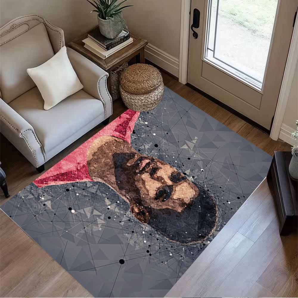 Man Player Celebration Carpet Suitable for Decorate room Living Rooms Game Room Balcony Anti-slip Rug Decorate Offices Gift for Festivals