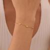 Браслеты из нержавеющей стали с бусинами в форме сердца для женщин, милые, романтичные, не выцветающие, браслеты-шармы, новый тренд, ювелирные изделия в подарок на день рождения