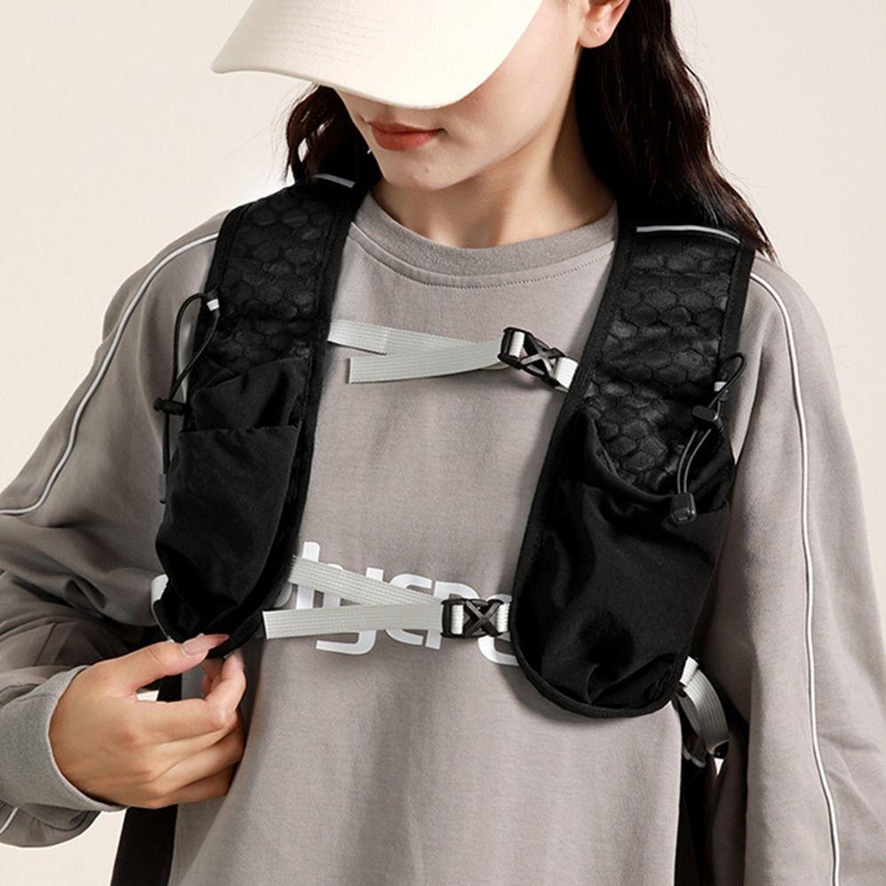 Дышащий беговой гидратационный жилет Легкий нагрудный рюкзак Прочный велосипедный жилет Для активного отдыха