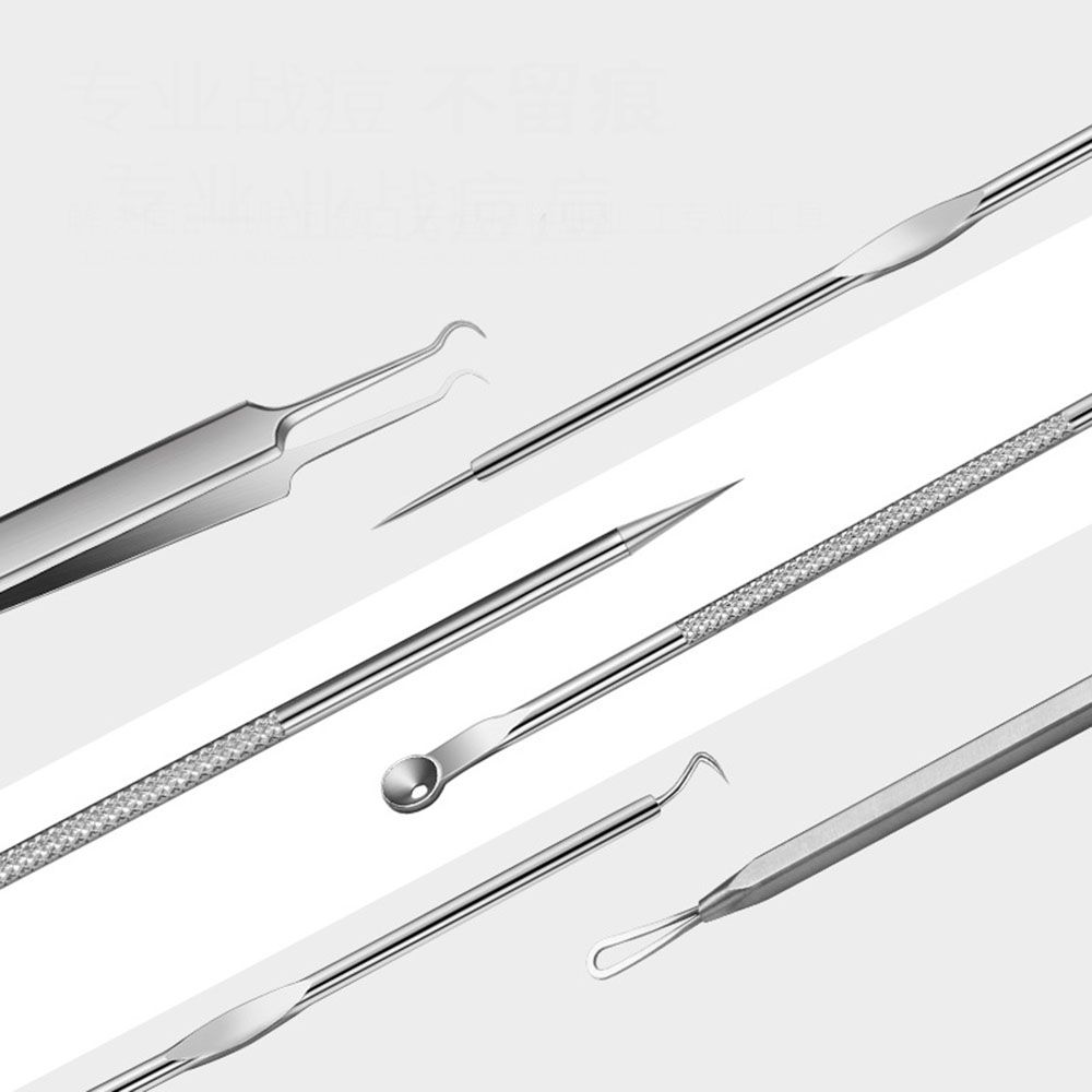 Steel Facial Pore Cleaner Skin Care Tool Kit Face Care Tool Pimple Removing Blackhead Removing