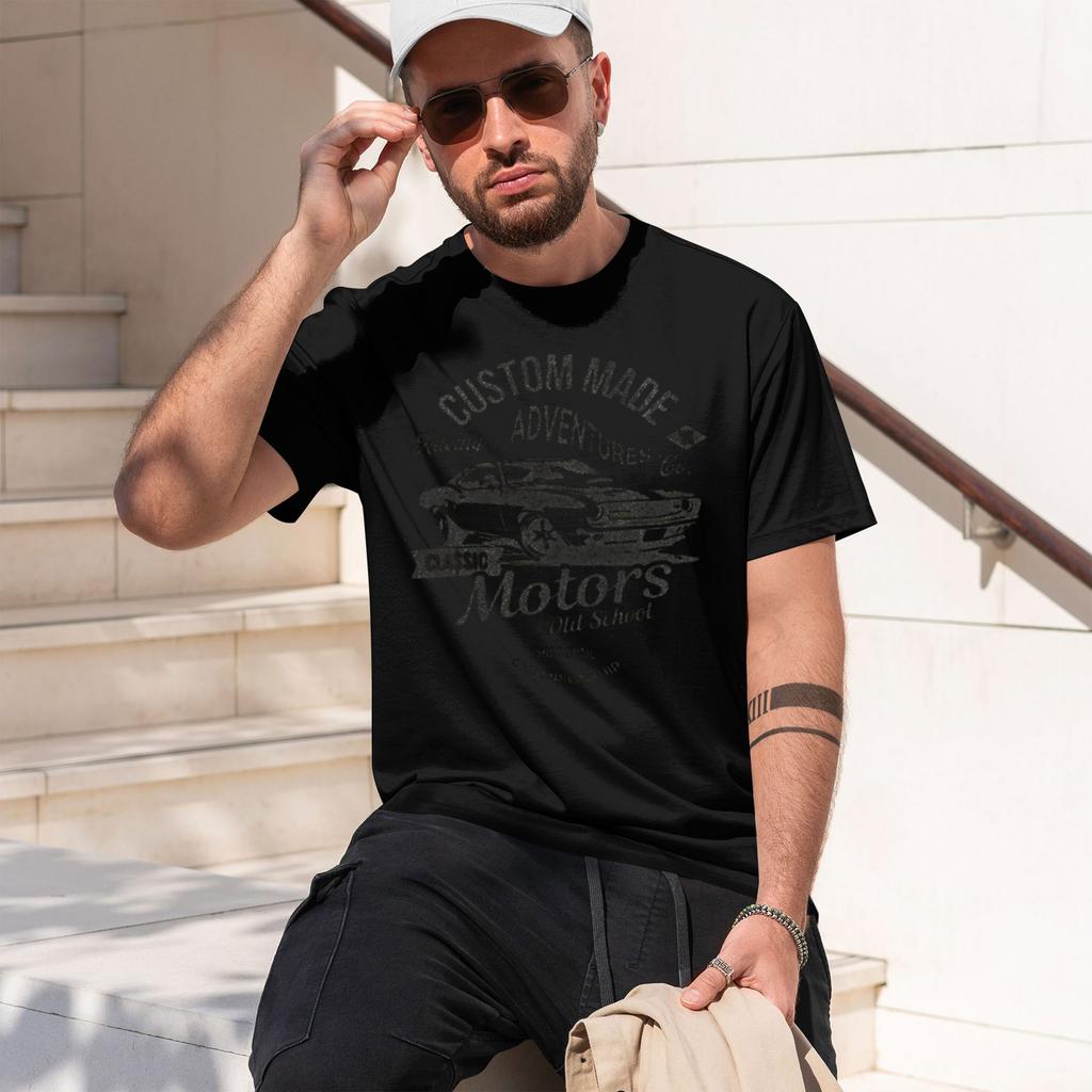 Unisexs Motors Printed Tshirt Summer Fashion Clothing D Vintage Old School Graphic Tees Tshirt For Unisex Unisex Summer Tops 2026 Ne