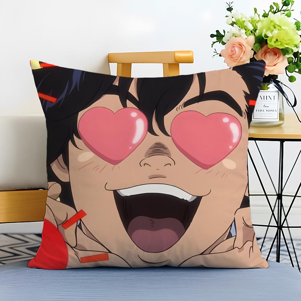 Casual CCity Hunter SShinjuku Private Eyes Cushion Cover Washable Linen Pillowcase Soft for Sofa Bed Cozy Home Room Decor