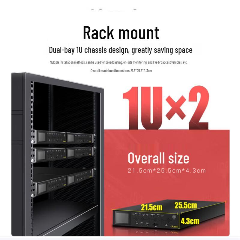 Ucast5G 4K Live Stream Encoder Decoder with 4-SDI and Multi-Network Aggregation