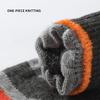 Fleece Knit Gloves Touchscreen Wool Gloves Windproof Full Finger Mittens