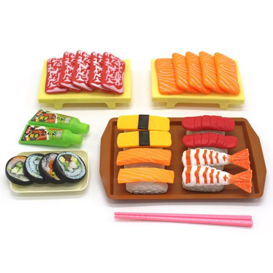 Simulation Sushi Food Cuisine Set Model Pretend Play Kitchen Education Kids Toy