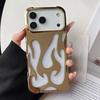 Flame Hollow Cooling Electroplated TPU Phone Case, Heat Dissipation Cover For iPhone18 Pro / 17 Pro