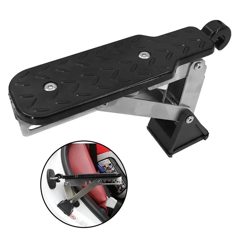250kg Car Foot Pedal Step Board Door Latch Pedals Hook Roof Rack Step Fit Universal Vehicle Auxiliary Running Boards Accessies
