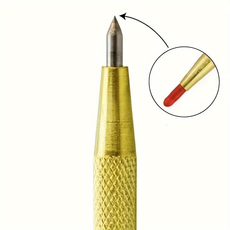 2/5Pcs Diamond Nib Titanium Pen, Precision Metalworking And Woodworking Tools For Cutting Glass, Tiles, Metal And Wood