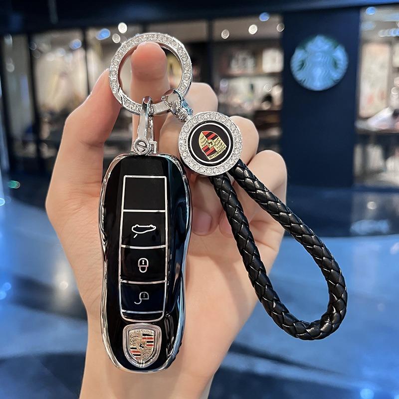 Новый чехол-обложка для ключа автомобиля Для Porsche Для Panamera Macan Cayenne Cayman Boxster 911 9ya 971 Умная защитная оболочка Обложка для дистанционного ключа
