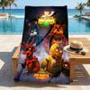 Fnaf Horror Stylish Digital Printing Beach Towel Quick Drying Absorbent Blanket For Beach Pool Gym Travel Christmas Gift C9211955