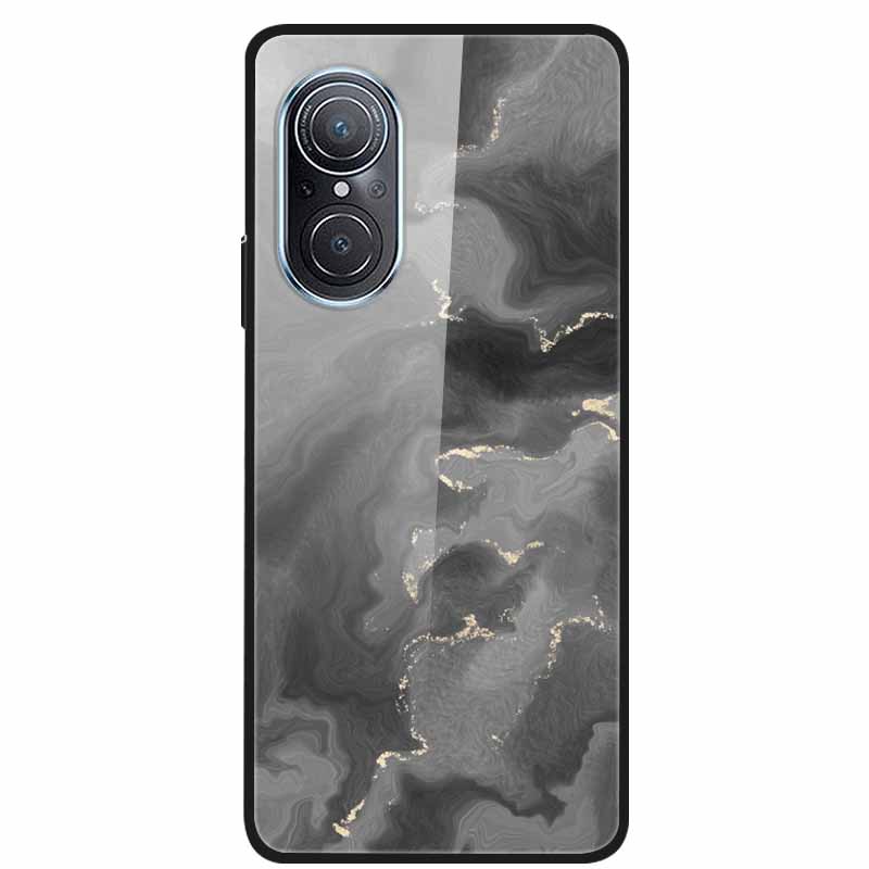 Чехол для Huawei Nova 9 10 Мраморное закаленное стекло Задняя крышка Жесткая для Huawei Nova9 10 SE Чехол Nova10 Ударопрочный Funda Coque