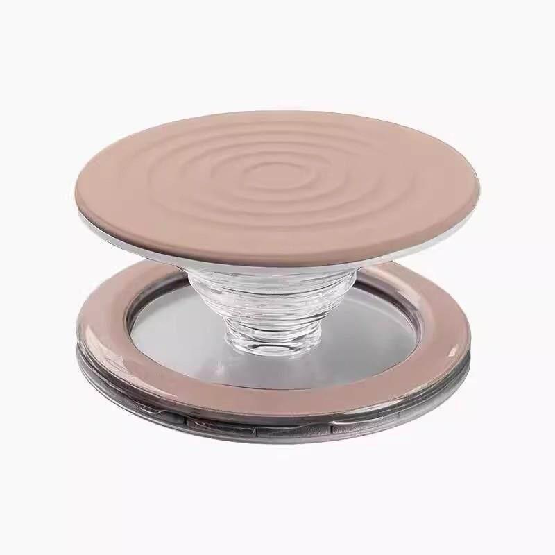 Magnetic Foldable Phone Stand With Air Cushion Support IPhone 17 Pro Max - Slim Silicone Desktop Holder In Multiple Colors