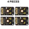 2/4PCS Yellow DRL Led Daytime Running Light Boards For Bmw G30 530i 540i F90 Adaptive LED Headligt DRL Module 63117214939/40