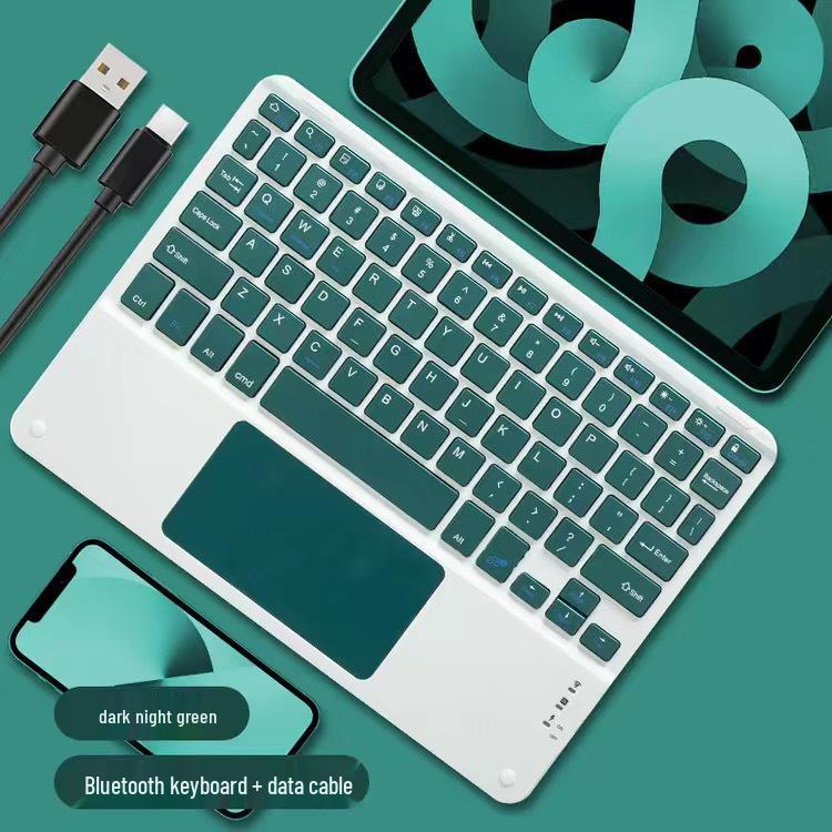 Универсальная беспроводная Bluetooth-клавиатура с сенсорной панелью для iPad, планшетов и телефонов