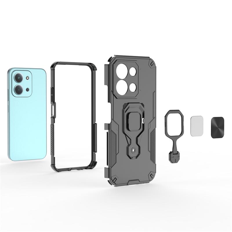 Чехол-подставка для телефона для Xiaomi Redmi 15C, чехол-тяжелая броня, задняя крышка для телефона для Redmi 15C, противоударный чехол для телефона для Redmi 15C