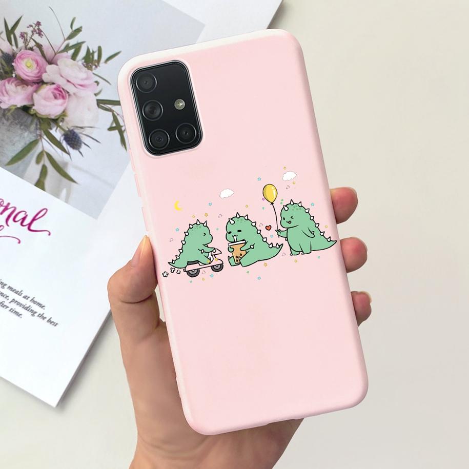 Чехол для телефона Samsung A51 A71 A31 Модный узор Жидкий силикон Полная защита Задняя крышка для Samsung Galaxy A 51 71 31 Capa