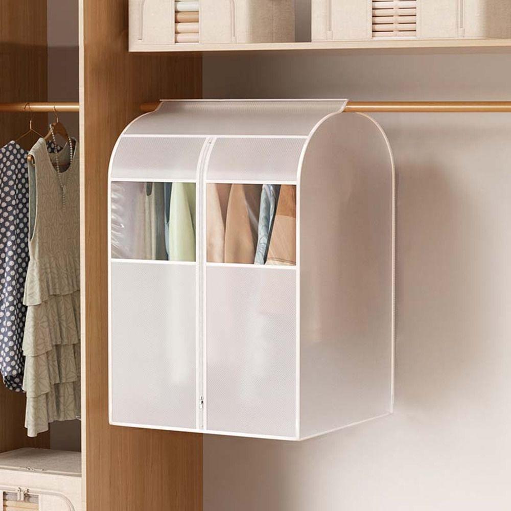 Пылезащитный чехол для одежды большой вместимости, пластиковый мешок для хранения в шкафу, пылезащитный чехол для развешивания одежды для дома