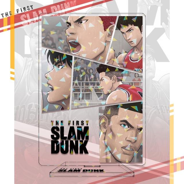 SLAM DUNK Standing Anime Laser Stand Action Figure Doll Sakuragi Hanamichi Kaede Rukawa Model Plate Holder Desk Decor Fan Gift