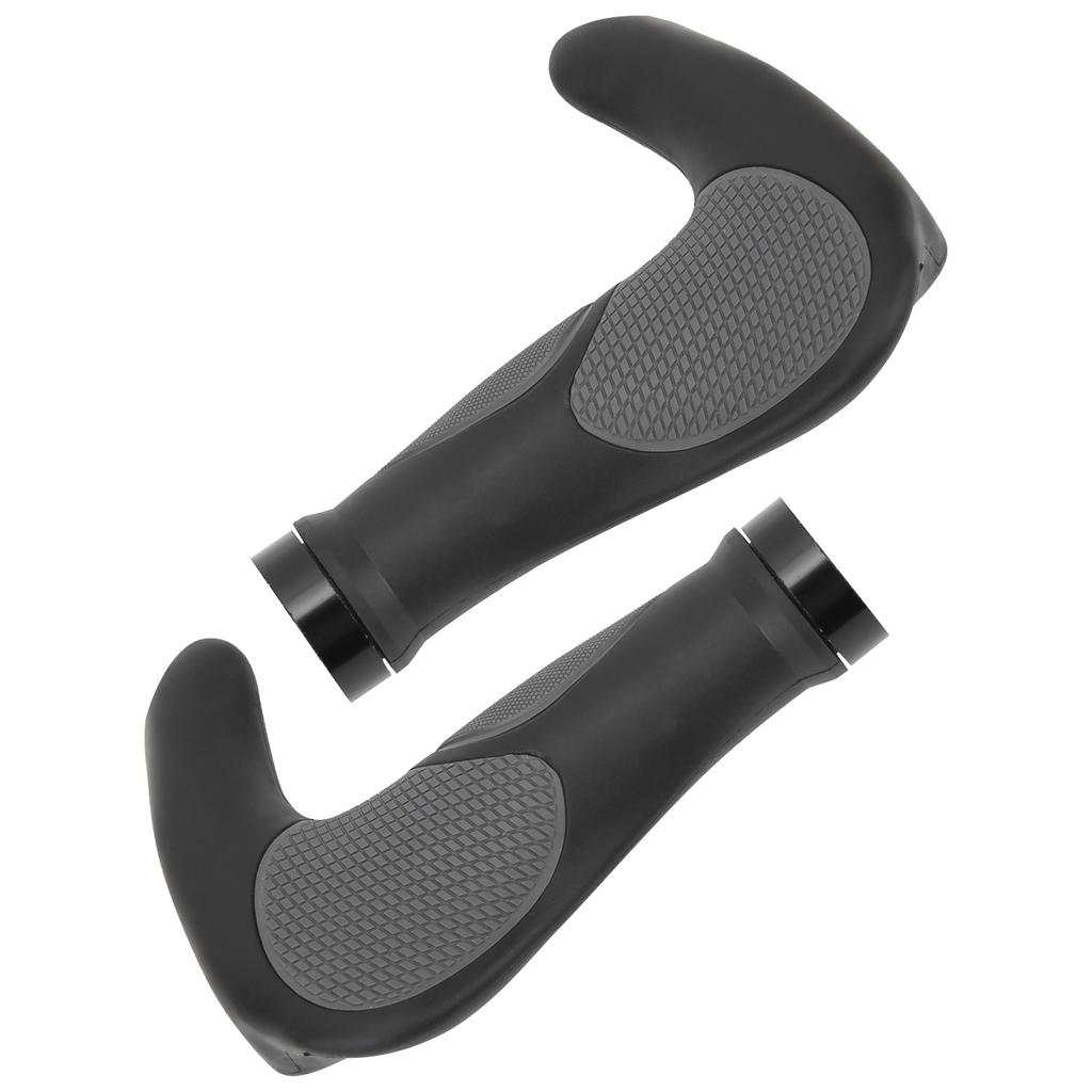 22.2mm Mountain Bicycle Ox Horn Handbar Bilateral Locking Durable Rubber Handle Grips