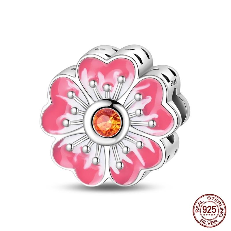 New Copper Cactus Flower Bird Bear Pony Bag Charms Beads Fit Charms Brand Original Bracelet Diy Fine Jewelry Gift