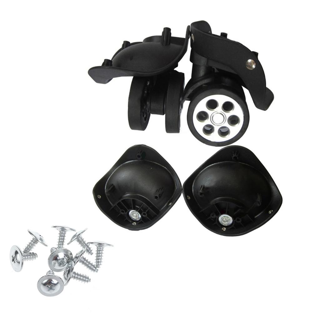 A79 Колеса для багажа Колеса для чемодана Двухрядные ролики Ремонтный комплект Вращающиеся на 360° колесики Сверхмощные колеса 1 пара с винтами