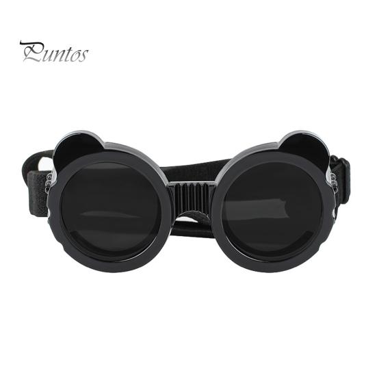 1 пара очков для домашних собак, ветрозащитные солнцезащитные очки с УФ-защитой и регулируемыми ремешками, солнцезащитные очки для маленьких и средних собак, щенков, собак